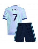 Arsenal Bukayo Saka #7 Alternativní dres pro děti 2024-25 Krátký Rukáv (+ trenýrky)